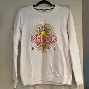 Kenzo Paris White Crew Neck Jumper